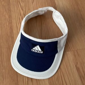 Adidas Navy and White Visor